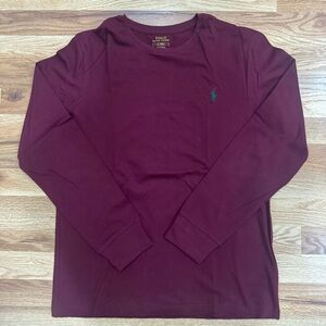 Polo Ralph Lauren Mens Purple Long Sleeve Shirt Size Medium